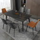 Sintered Stone Industrial Kitchen Desk Rectangle Dining Room Table
