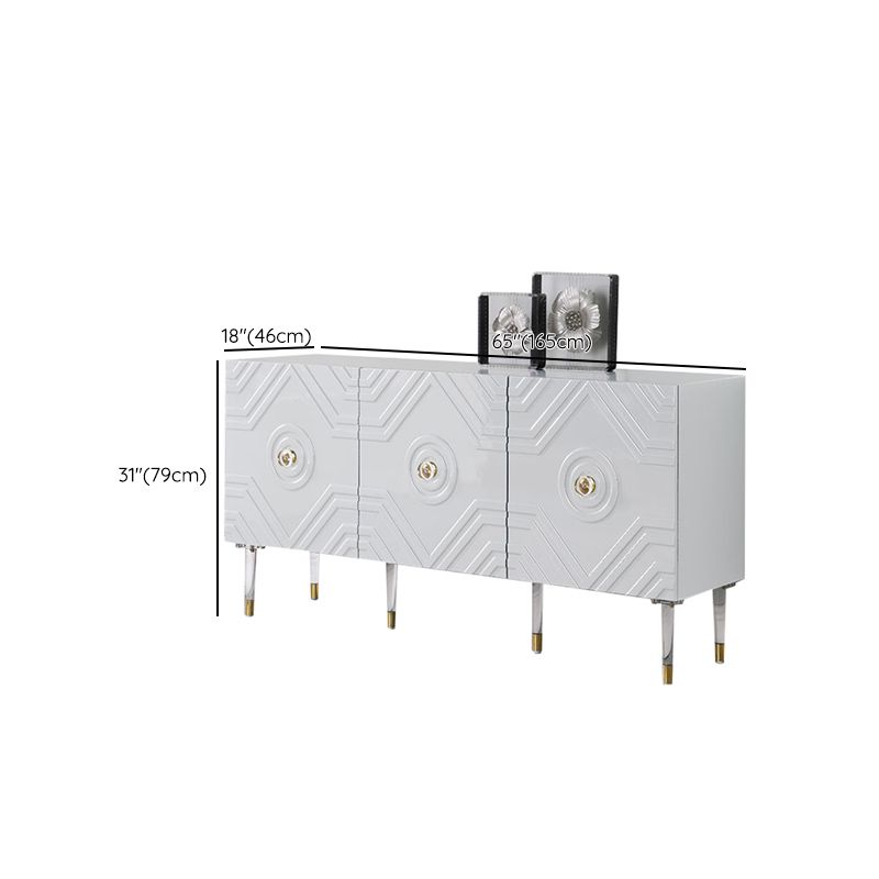 Armadietto di sideboard in legno ingegnerizzato con mensole regolabili moderno tavolo da sideboard