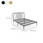 Minimalistisch ijzeren open frame bed luxueus metalen prinsesbed frame