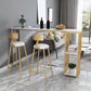 Industrial Bar Table Bar Height Rectangle Pub Table for Indoor Clearhalo 'Bar Furniture' 'Bar Tables' 'bar_tables' 'furn' 'furn_bar_tables' 'Furniture' 'Kitchen & Dining Furniture' 1200x1200_48c26b62-347c-4fa0-8b9a-c1c20139f618