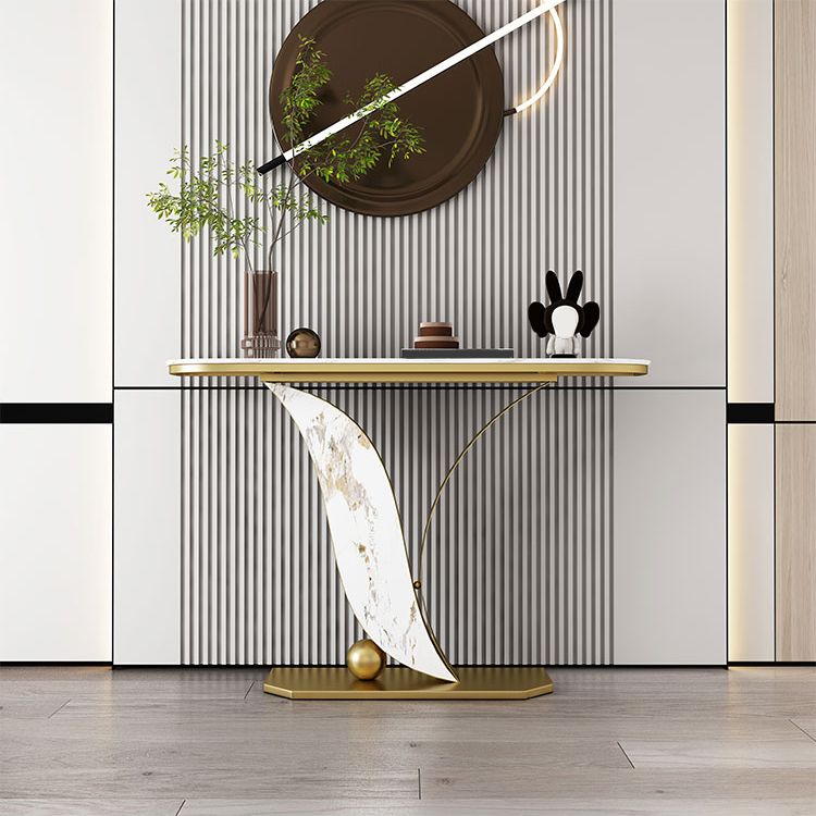 Tavolo da console in pietra melatina tavolo da console resistente alle macchie, tavolo di divano resistente a graffi