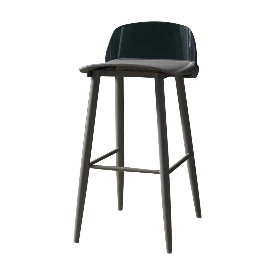Contemporary Bar-stool Plastic Counter Bar Stool with Plastic Legs