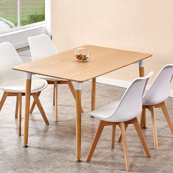 Rectangular Dining Table Modern Wood Tabletop for Living Room Clearhalo 'Dining Tables & Seating' 'Dining Tables' 'dining_table' 'furn' 'furn_dining_table' 'Furniture' 'Kitchen & Dining Furniture' 1200x1200_48c3e9cf-abfe-40df-beb4-f9ba35be1820