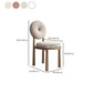 Nordic Armless Backrest Cushion Chair with Wooden Legs for Dining Room