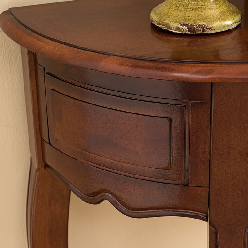 Tavolo di console di legno vittoriano Tavolo di divano console marrone per Hall