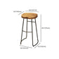 Black Iron Bar Stool Industrial Style Wood Backless Counter Stool with Saddle Seat Clearhalo 'Bar Furniture' 'Bar Stools' 'bar_stools' 'furniture_bar_stools' 'Kitchen & Dining Furniture' 'kitchen&dining_furn' 'kitchen' 'kitchen_furn' Furniture' 1200x1200_48c67a6f-ff2c-4a18-aabe-82422de9f688
