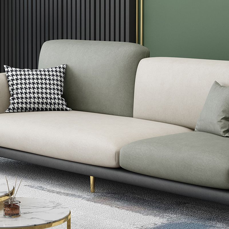 34,64 "H canapé à bras rond avec 3 oreillers canapé de couleur de couleur moderne