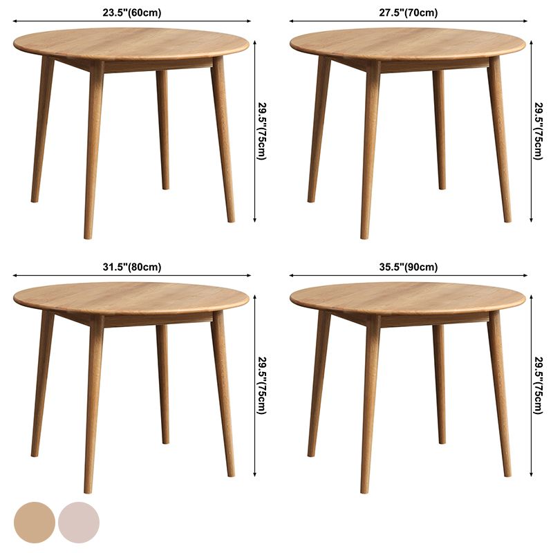 Modern Style Solid Wood Dining Table Round Table with 4 Legs for Coffee Shop Clearhalo ' dining_table' 'Dining Tables & Seating' 'Dining Tables' 'furn' 'furn_dining_table' 'Furniture' 'furniture_dining_table' 'Kitchen & Dining Furniture' 'kitchen&dining_furn' 'kitchen' 'kitchen_dining_table' 1200x1200_48c6cf03-34d3-46ef-a910-00f1ed24e91b
