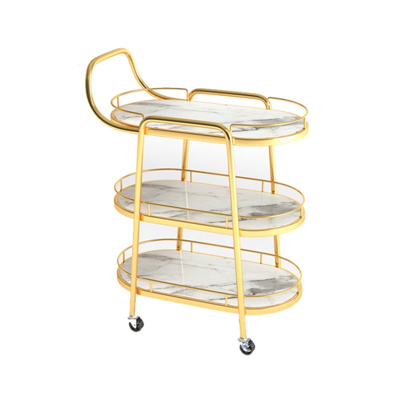 32.28 "H Tavolo da preparazione ovale moderna per il tavolo di preparazione in metallo per uso domestico