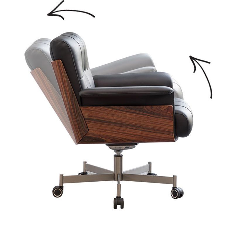 Modern Desk Chair Fixed Arms Upholstered No Distressing Office Chair Clearhalo 'furn' 'furn_office_chair' 'Furniture' 'Office Chairs' 'Office Furniture' 'office_chair' 1200x1200_48c7b589-1458-4298-8ab0-1ca5e9156ad1