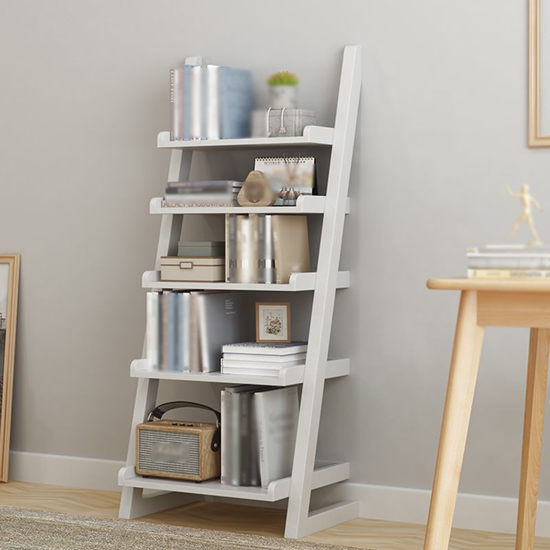 Modern Style Ladder Bookshelf Solid Wood Shelf Bookcase for Home Clearhalo 'Bookcases' 'furn' 'furn_bookcases' 'Furniture' 'furniture_bookcases' 'kitchen' 'kitchen_bookcases' 'Living Room Furniture' 'Office Furniture' 1200x1200_48d0c86f-d63c-4ba2-926e-8566908b7dc3