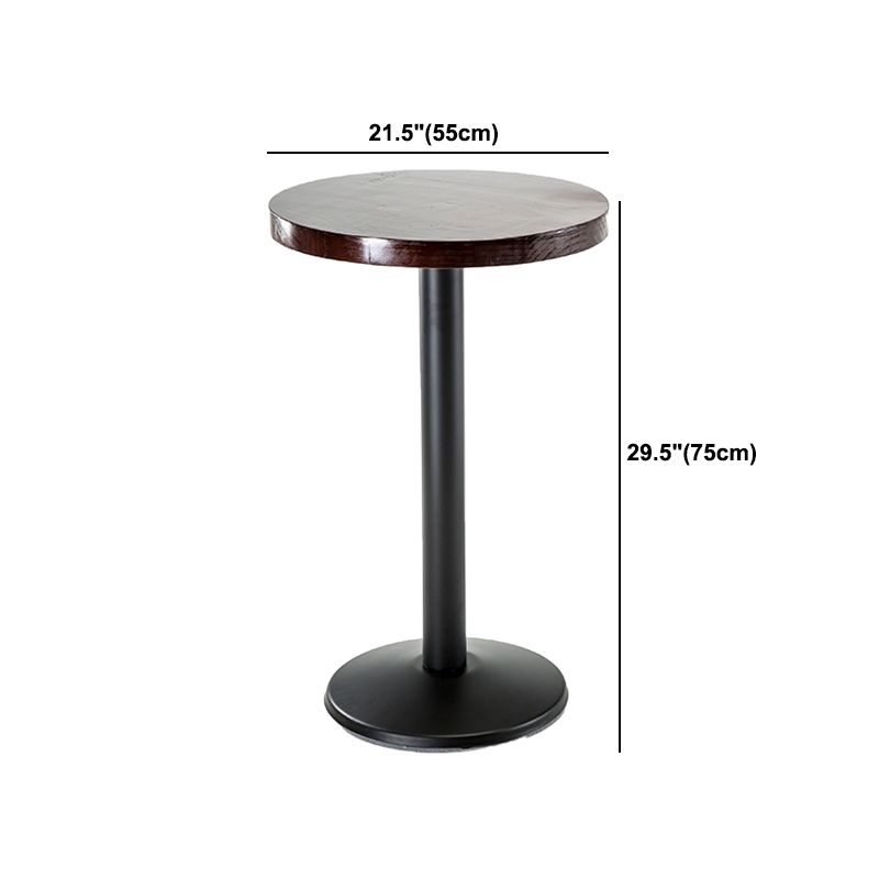 Juego de mesa de Bar Industrial de madera maciza de 1/2/3 piezas, juego de mostrador redondo para uso doméstico