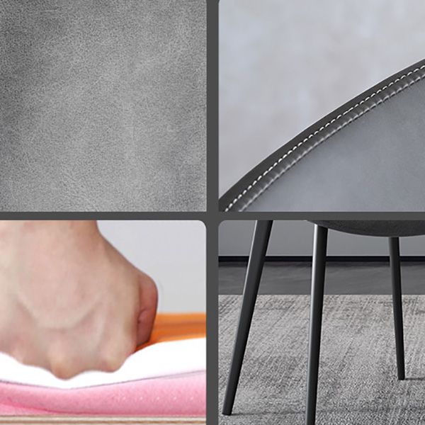 Sedie da pranzo in cucina contemporanea sedie laterali in fico con gambe nere