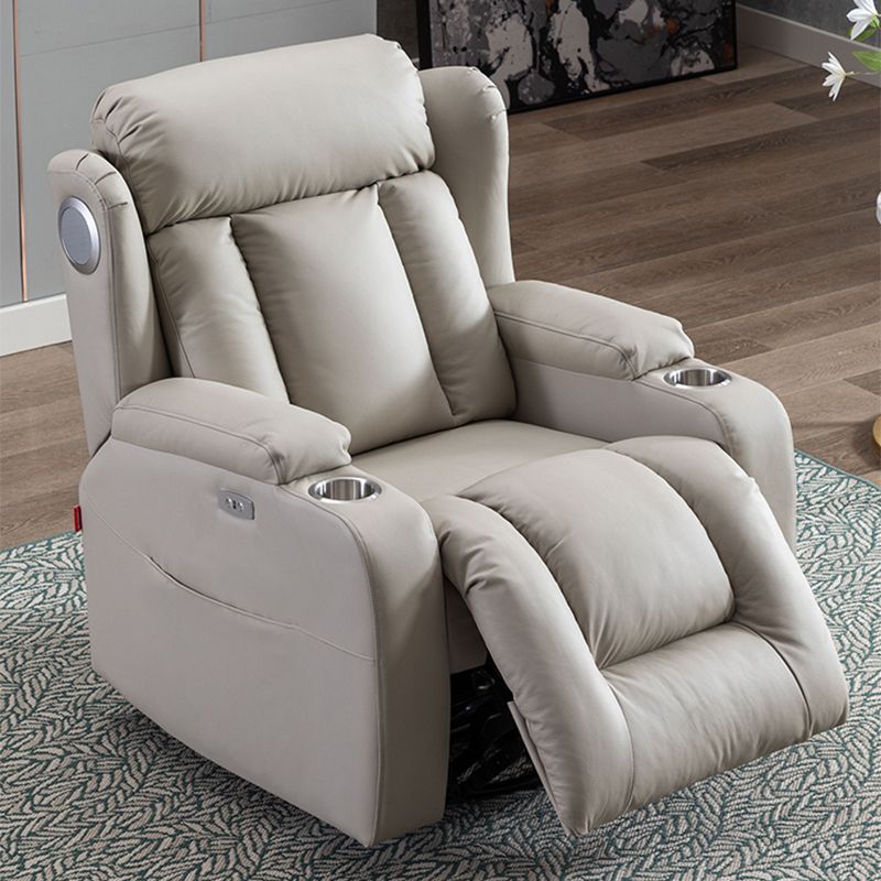 Modern Fux Leather Club Club Recliner Massage Home Theater Recliner