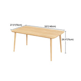 Modern 1/2/3/5 Pieces Rectangle Dining Set Solid Wood Dining Table with Chairs Clearhalo 'Dining Room Sets' 'Dining Tables & Seating' 'dining_room_set' 'furn' 'furn_dining_room_set' 'Furniture' 'furniture_dining_room_set' 'Kitchen & Dining Furniture' 'kitchen&dining_furn' 'kitchen' 1200x1200_48d20eac-2f0c-417d-b6a3-02b15f49a8c7