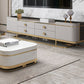 Glam Stone Stand Console Console multimediale di archiviazione chiusa con cassetti per soggiorno