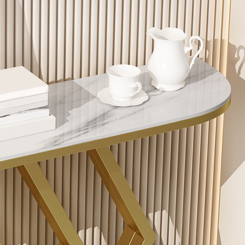 Tavolo da console mezza luna glam resistente al tavolo divano console per esterni