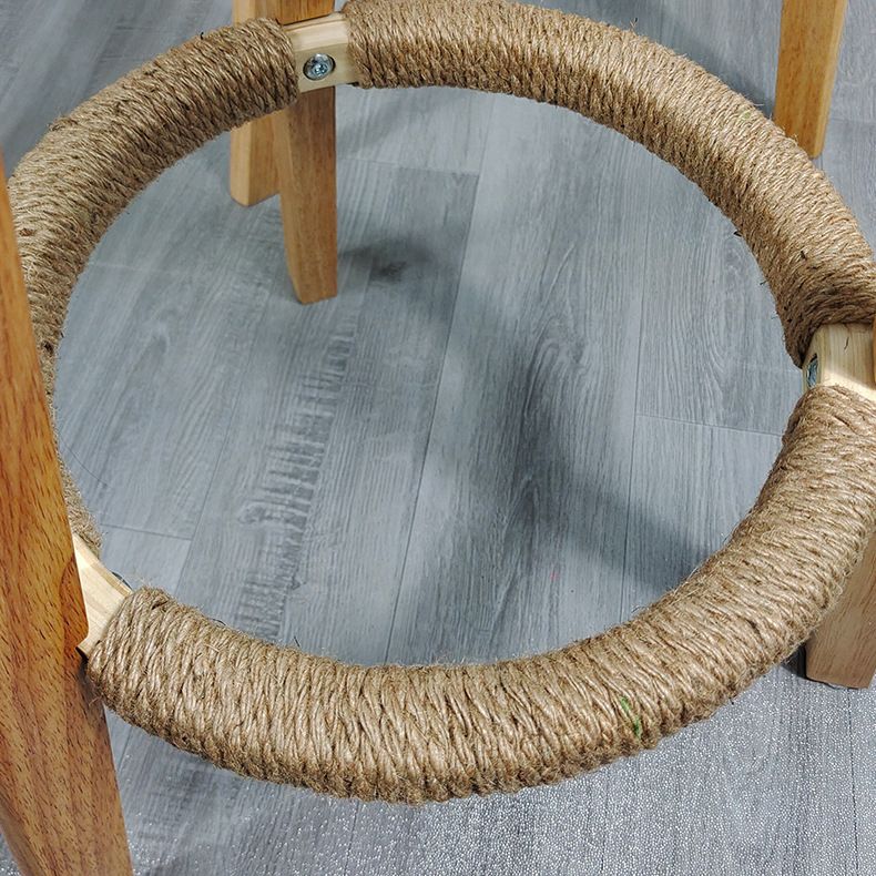 Scandinavian Home Solid Wood Bar Stool Matte Finish Footrest Stool Clearhalo 'Bar Furniture' 'Bar Stools' 'bar_stools' 'furn' 'furn_bar_stools' 'Furniture' 'furniture_bar_stools' 'Kitchen & Dining Furniture' 1200x1200_48d52387-7133-4618-a128-6469c24b1a5f