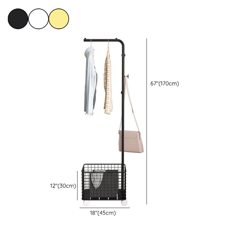 Rastrello per mantello contemporaneo a 3 ganci metallici per soggiorno per soggiorno
