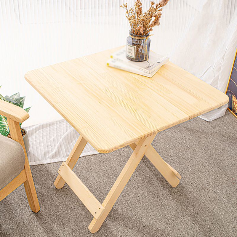 Contemporary Dining Room Wood Table Natural Pine Folding Table Clearhalo 'Dining Tables & Seating' 'Dining Tables' 'dining_table' 'furn' 'furn_dining_table' 'Furniture' 'furniture_dining_table' 'Kitchen & Dining Furniture' 'kitchen' 'kitchen_dining_table' 1200x1200_48d80667-ed34-440d-bf98-1da64115c157