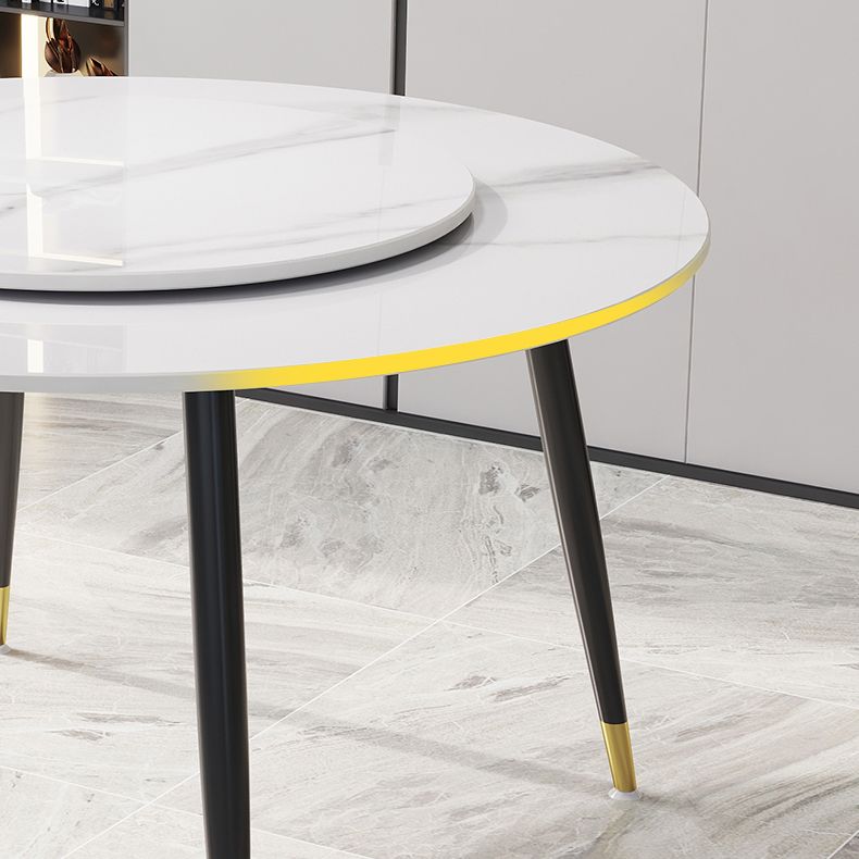 1/4/7 Pcs Metal Modern Dining Room Set with Round Table and Steel Legs Dining Set Clearhalo 'Dining Room Sets' 'Dining Tables & Seating' 'dining_room_set' 'furn' 'furn_dining_room_set' 'Furniture' 'furniture_dining_room_set' 'Kitchen & Dining Furniture' 'kitchen&dining_furn' 'kitchen' 1200x1200_48da0e82-c993-4345-98bc-a515698400ee