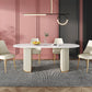 Glam 1/2/5/7 Pieces Dining Set Sintered Stone Dining Table Set with PU Leather Chairs Clearhalo 'Dining Room Sets' 'Dining Tables & Seating' 'dining_room_set' 'furn' 'furn_dining_room_set' 'Furniture' 'furniture_dining_room_set' 'Kitchen & Dining Furniture' 'kitchen&dining_furn' 'kitchen' 1200x1200_48dbad99-83ed-4899-a4cd-8de1092cd727