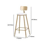 Glam Indoor 1/2/3/4/9 Pub Dining Set Pieces Rectangle White Marble Bistro Set