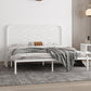 Glam Iron Open-Frame Bed with Rectangle Headboard and Metal Legs