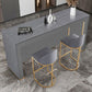 Mesa de Bar rectangular de estilo moderno, juego de mesa de Bar de piedra de 1/2/3 piezas para uso doméstico