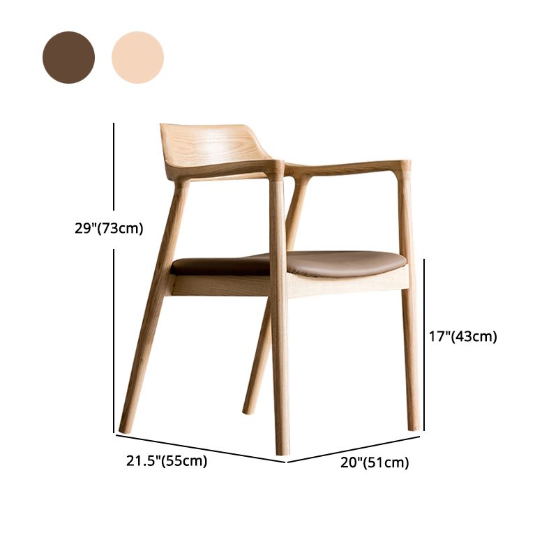 Silla de comedor de silla trasera de estilo tradicional con patas de madera para cocina