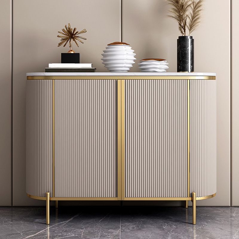 Contemporary Dining Buffet Marble Sideboard Table with Cabinets Clearhalo 'buffet_sideboard' 'Buffets & Sideboards' 'furn' 'furn_buffet_sideboard' 'Furniture' 'Kitchen & Dining Furniture' 1200x1200_48df30e0-96ae-488c-b960-61c38d5594d9