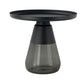Round Metal Tray Top Coffee Table Glass Pedestal Cocktail Table Clearhalo 'Coffee & Accent Tables' 'Coffee Tables' 'coffee_tables' 'furn' 'furn_coffee_tables' 'Furniture' 'Living Room Furniture' 1200x1200_48e01809-fe8b-4607-ac90-a8ad612d1816