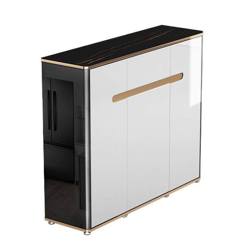 Eetservies met 1 lade Glam Zijbord van gesinterd steen met kasten