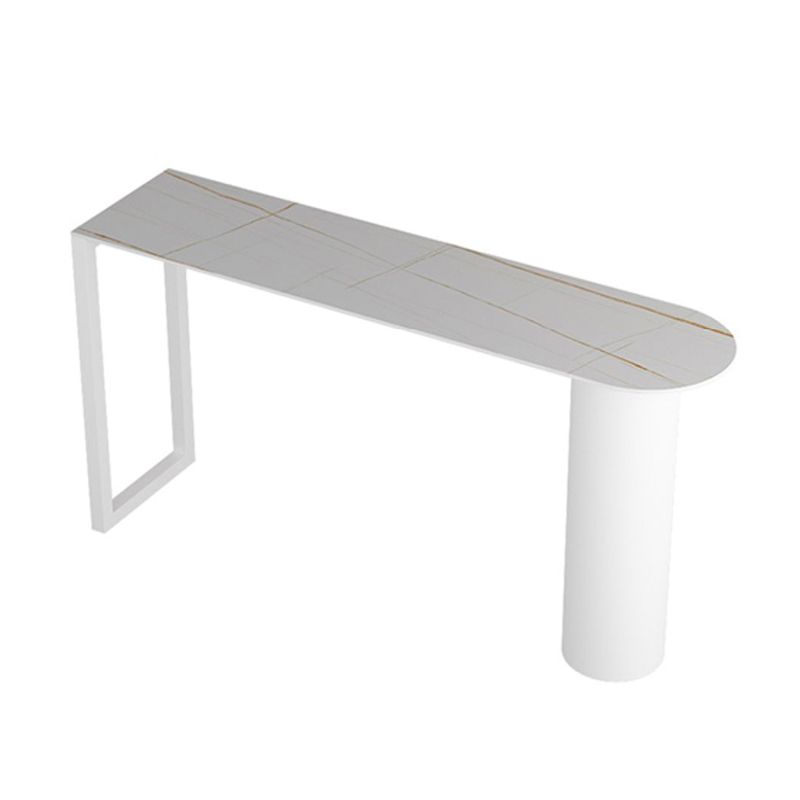 Modern de altura del mostrador 1/2/3 PCS Mesa de barra de comedor de piedra sinterizada con taburetes de espalda baja