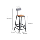 Juego de mesa de bar moderno, juego de altura de mostrador de madera maciza de 1/6 piezas para interior
