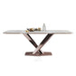 Glam Rectangle White Dining Table Sintered Stone Top Kitchen Dining Table with Pedestal Base Clearhalo ' dining_table' 'Dining Tables & Seating' 'Dining Tables' 'furn' 'furn_dining_table' 'Furniture' 'furniture_dining_table' 'Kitchen & Dining Furniture' 'kitchen&dining_furn' 'kitchen' 'kitchen_dining_table' 1200x1200_48e486c9-f01a-49b6-a50f-0779354b0aa4