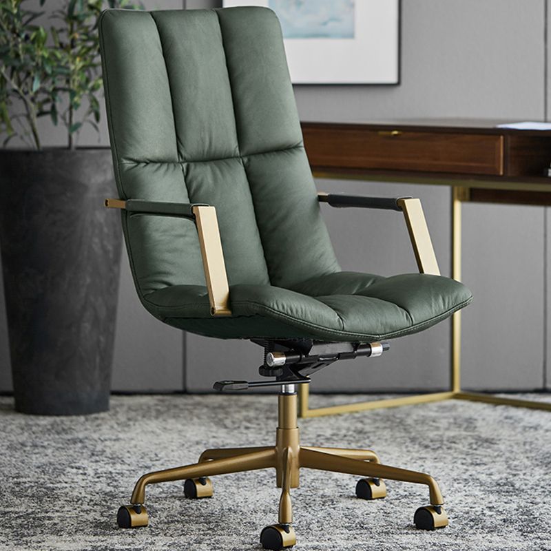 Modernismo Armas fijas Silla de oficina Mecanismo de inclinación Silla de escritorio con ruedas para el hogar