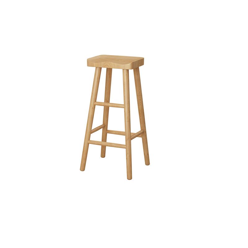 Modern Design Saddle Wooden Stools for Home Armless Stools with Wood Seat Clearhalo 'Bar Furniture' 'Bar Stools' 'bar_stools' 'furn' 'furn_bar_stools' 'Furniture' 'Kitchen & Dining Furniture' 1200x1200_48e65606-d4cd-445c-a290-8860cdd2f74f