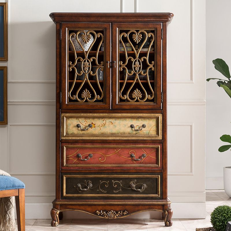 1- Door Wooden Cabinet, Rectangle Accent Cabinet with Drawers Clearhalo 'Cabinets & Chests' 'cabinets_chests' 'furn' 'furn_cabinets_chests' 'Furniture' 'Living Room Furniture' 1200x1200_48e80bdf-946a-465b-be7e-f50ad49898f8