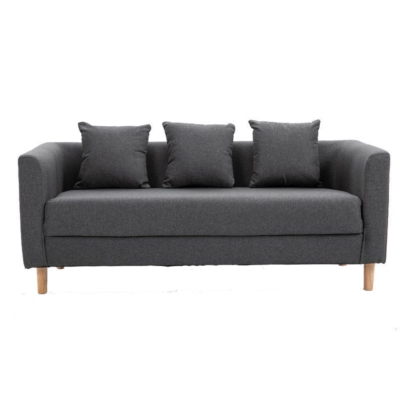 Contemporary 23.62" H Cotton Blend Tuxedo Arm Sofa for Living Room Clearhalo 'furn' 'furn_sofas' 'Furniture' 'Living Room Furniture' 'Sofa' 'sofas' 1200x1200_48e922fc-a1b3-4ea6-9c4b-3879bc80e219