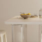 Modern Style 1/3/4 Pieces Dining Table Rectangle Stone Furniture in White