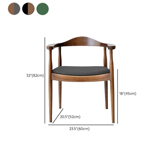 Silla de brazo de estilo contemporáneo sillas de comedor de madera abierta para la cocina