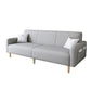 Contemporary Square Arm Sofa Couch Faux Leather/Linen Settee Couch Clearhalo 'furn' 'furn_sofas' 'Furniture' 'Living Room Furniture' 'Sofa' 'sofas' 1200x1200_48ee29c2-9107-4cee-bea4-fa5d3c2dae59
