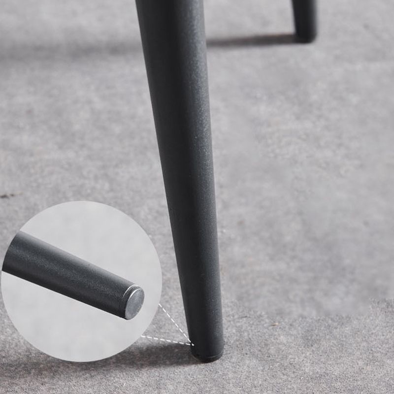 Upholstered Dining Chair Faux Leather and Metal Dining Room Chair Clearhalo 'Dining Chairs' 'Dining Tables & Seating' 'dining_chair' 'furn' 'furn_dining_chair' 'Furniture' 'Kitchen & Dining Furniture' 1200x1200_48eee1aa-7189-4a3e-8f3c-7104244ab109