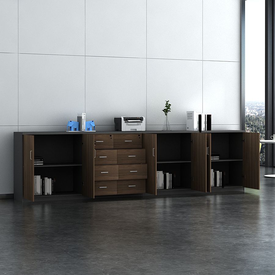 Abbazzinamento in stile Nordic Amatico in legno archiviazione laterale