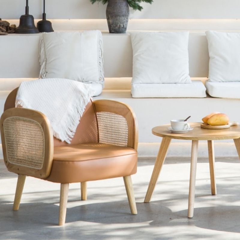 Industrial Upholstered Accent Armchair 4 Legs Wood Frame Armchair Clearhalo 'Accent Chairs' 'accent_chairs' 'Chairs & Seating' 'furn' 'furn_accent_chairs' 'Furniture' 'Living Room Furniture' 1200x1200_48f11bf9-c067-49e1-b449-e02f75637f15