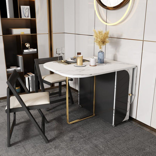 59 '' tavolo da pranzo rettangolare pieghevole tavolo moderno medievale con base di cavalletto di stoccaggio