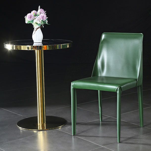 Contemporary Style Dining Chairs Armless Side Chair with Metal Legs for Kitchen (Set of 2) Clearhalo ' kitchen&dining_furn' 'Dining Chairs' 'Dining Tables & Seating' 'dining_chair' 'furn' 'furn_dining_chair' 'Furniture' 'furniture_dining_chair' 'Kitchen & Dining Furniture' 'kitchen' 1200x1200_48f34736-9a03-4997-b967-b5d6c58d25b2