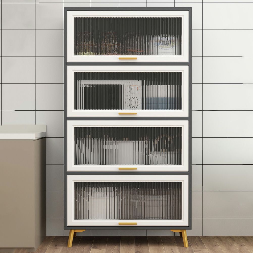 Contemporary Kitchen Dining Server Manufactured Wood Dining Server with Glass Doors Clearhalo 'buffet_sideboard' 'Buffets & Sideboards' 'Furniture' 'furniture_buffet_sideboard' 'Kitchen & Dining Furniture' 1200x1200_48f36659-14d4-44fd-aaf6-545d40e626b1