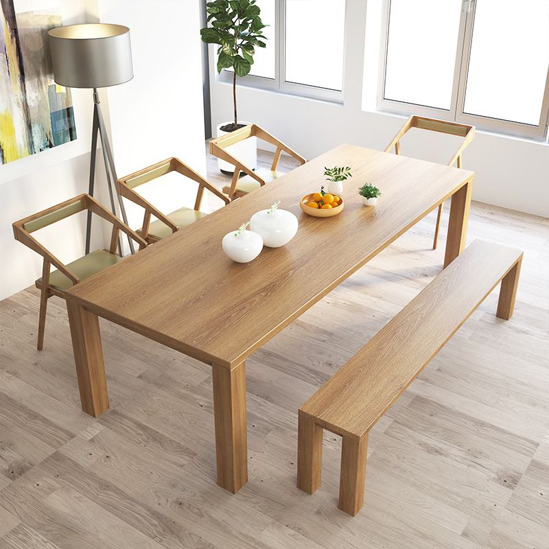 Modern 1/2/3/6/7 Pieces Dining Set Rectangle Wood Dining Table for Dining Room Clearhalo 'Dining Room Sets' 'Dining Tables & Seating' 'dining_room_set' 'furn' 'furn_dining_room_set' 'Furniture' 'Kitchen & Dining Furniture' 1200x1200_48f374d3-bff1-4e36-bb1a-7a23abc40b67
